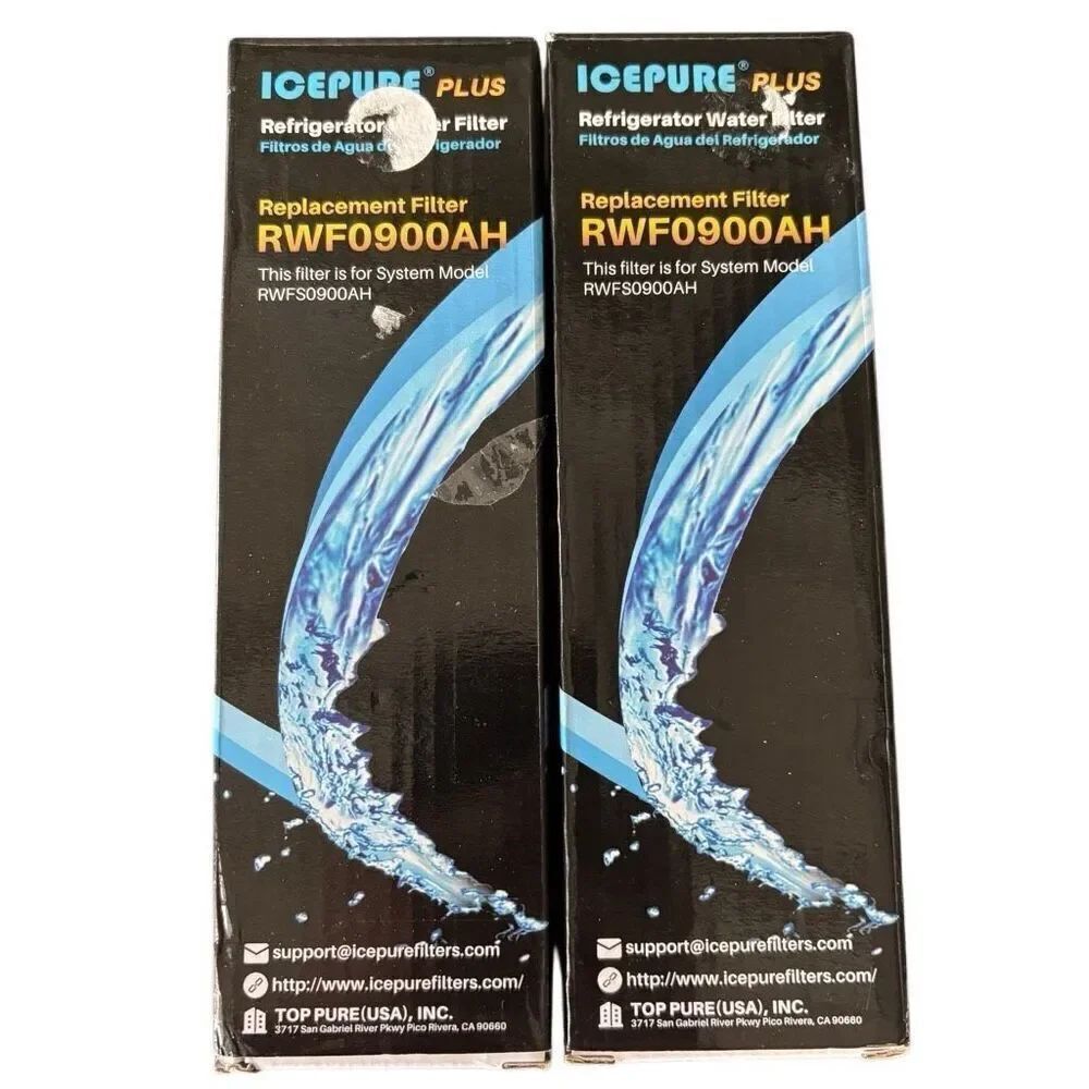 2 IcePure Plus RWF0900AH Replacement Refrigerator Filters *New”